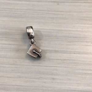 Sterling graduation cap Pandora charm